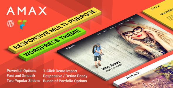 Amax — Responsive Multi-Purpose WordPress Theme Logo